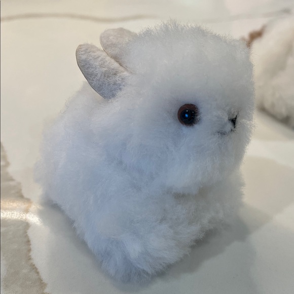 100% alpaca fur Fluffy Plush Bunny. Choose color - Picture 3 of 7